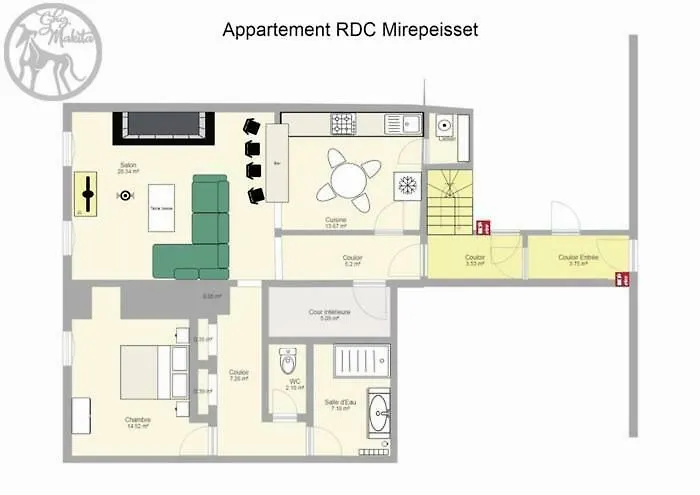 Chez Makita - Rdc 公寓